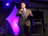 Brian Burchfield singing at the Creekside Gospel Music Festival